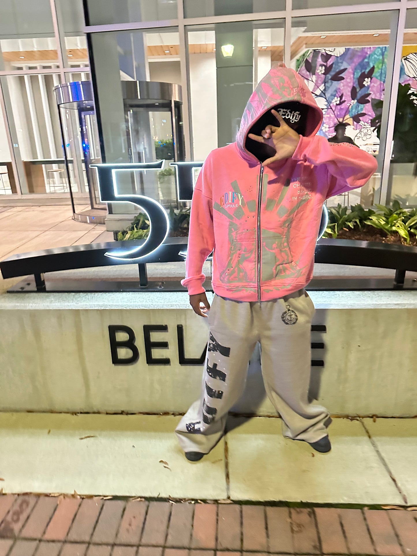 Rose Pink – “GENESIS V Hoodie”