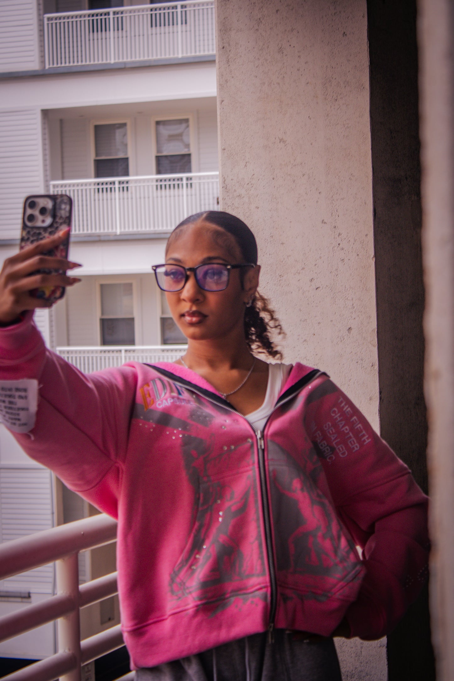 Rose Pink – “GENESIS V Hoodie”