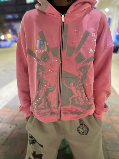 Rose Pink – “GENESIS V Hoodie”