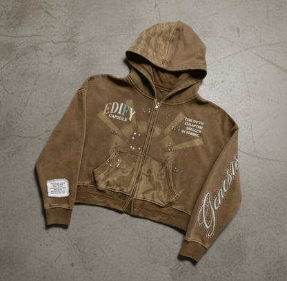 Washed Brown – “GENESIS V Hoodie”